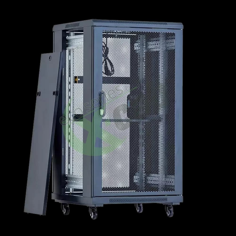 Cabinet metalic de podea 19", tip rack stand alone, 22U 600x600 mm, Eco Xcab A3 "A36622.9004" — miniatură