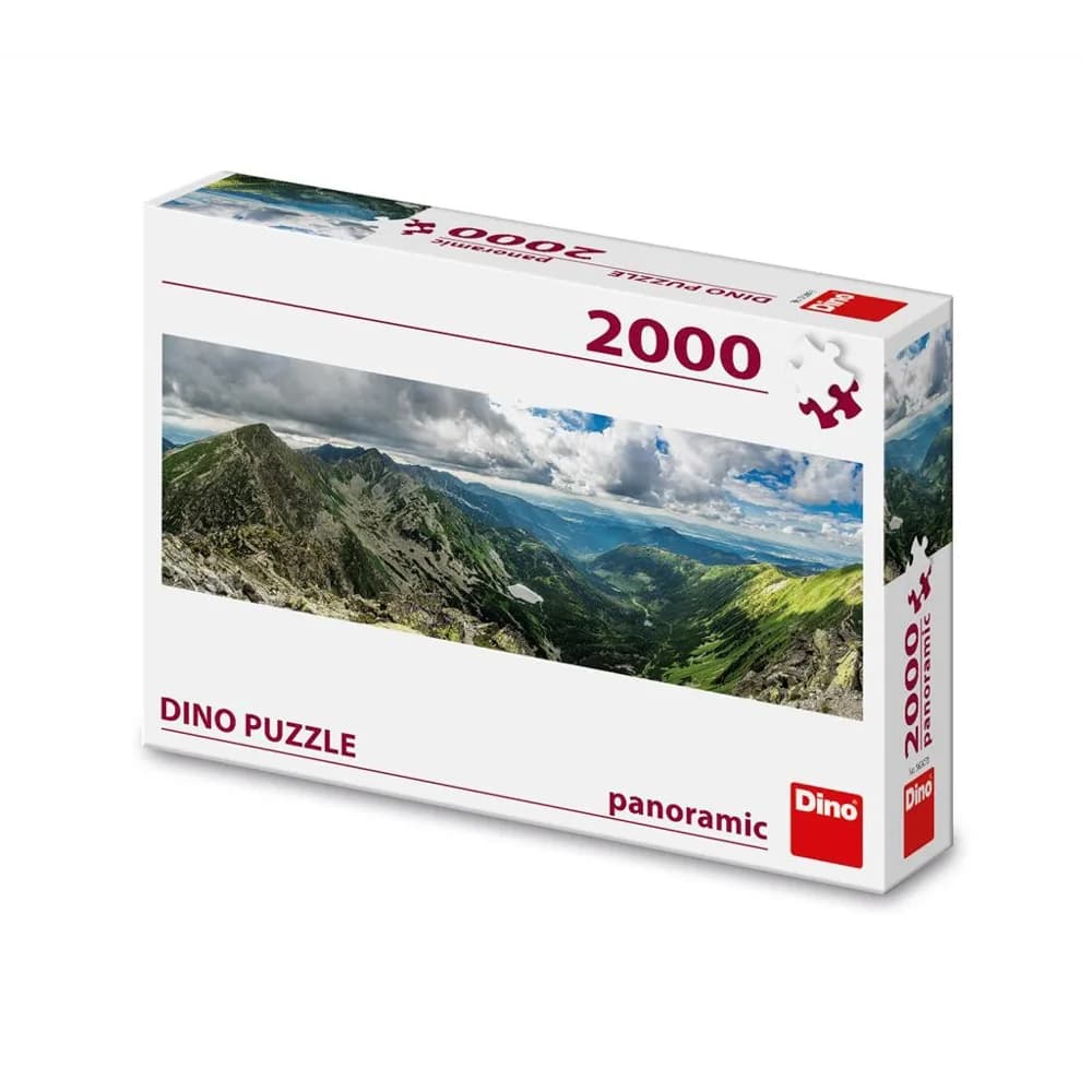 Puzzle 2000 piese, panoramic, Munti - DINO TOYS