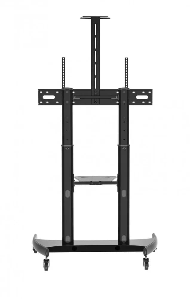 Stand TV mobil Serioux TV610TW 60"-100", dimensiuni: 1220x710x2045~ 2365mm, compatibilitate dimensiune ecran: 60"-100", compatibilitate VESA: 400x400, 600x400, 800x400, 800x600, 900x600, 1000x600, Greutate maximă suportata: 100 kg, interval de înclinare: +5°~-10°, interval de înălțime: 1365~1685mm — miniatură