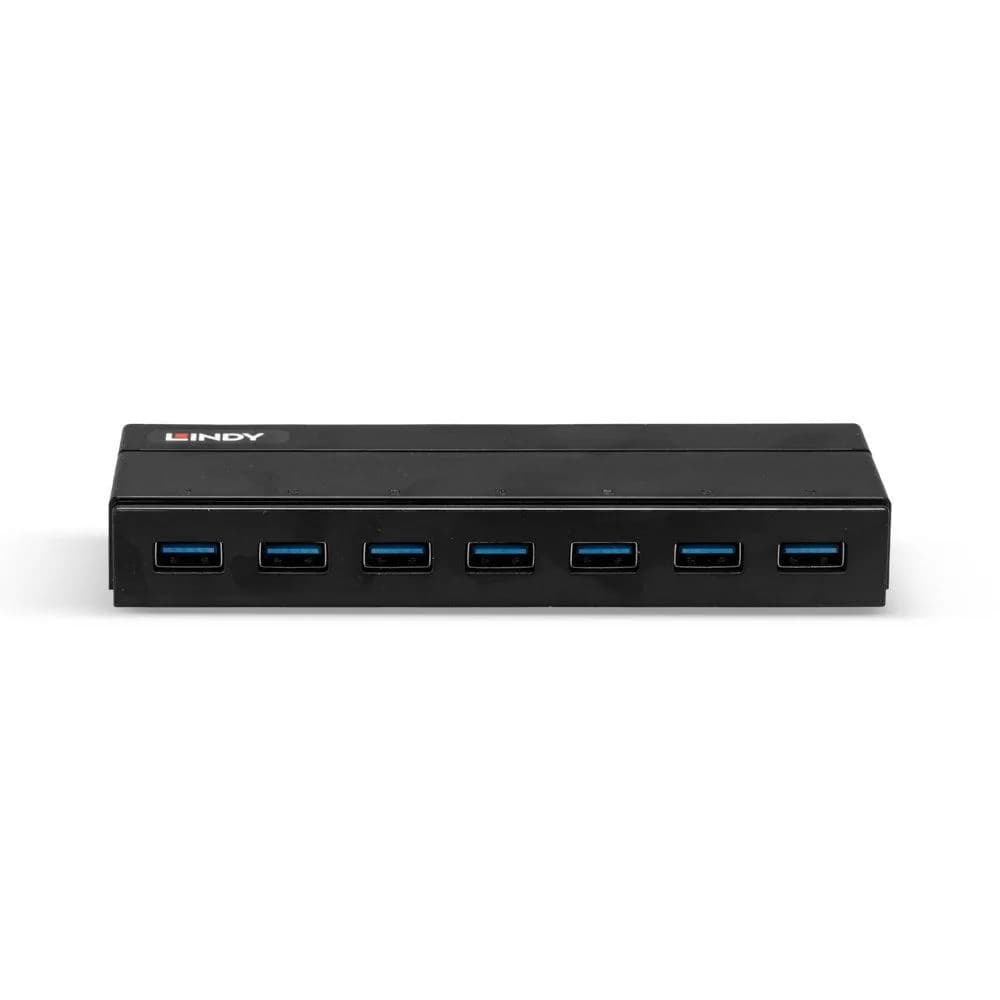 Hub USB Lindy 7 Port USB 3.0 Hub, 7 porturi, Negru