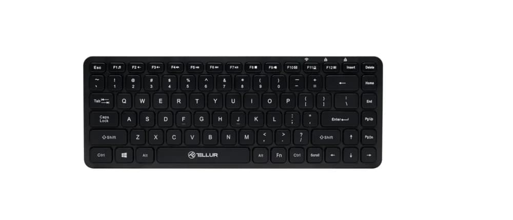 Tastatura Tellur Mini, Wireless, Negru