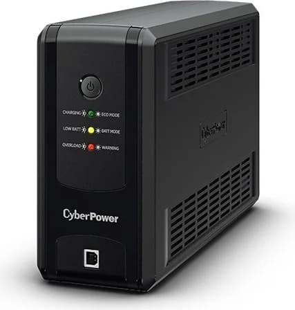 UPS CYBER POWER Line Int. cu manag,LED,850VA/ 425W,AVR,3xSchuko,indicatie LED,1x12V/5.5Ah,Backup 16-28 min,incarcare 8h,conector USB,combo RJ45,GreenPower "UT850EG"