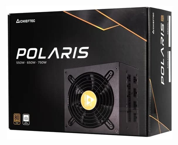 SURSA Chieftec Polaris 750 W, modulara, certificare 80 Plus Gold, ventilator 120 mm x 1, PCI-E 6+2 pin x 4, SATA x 8, "PPS-750FC" — miniatură