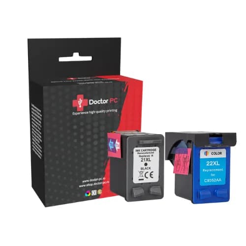 Set 2 cartuse compatibile HP21XL (C9351CE), HP22XL (C9352CE)