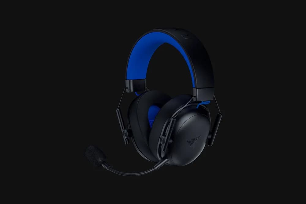 Casti wireless Razer Blackshark V3 X Hyperspeed for Playstation, microfon uni-directional, izolare fonică activă, sistem sunet 7.1, frecventa 20 - 28000, autonomie 70 ore, negru — miniatură
