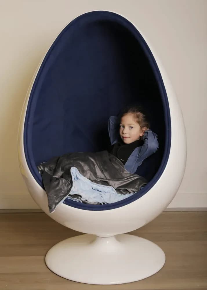 Scaun Ou Retro 136cm – Albastru — miniatură