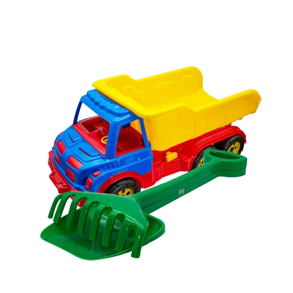 Camion 60 cm, cu lopata + grebla - ROBENTOYS — miniatură