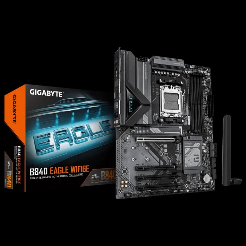 Placa de baza Gigabyte B840M EAGLE WIFI6E, Socket AM5, DDR5, Micro-ATX