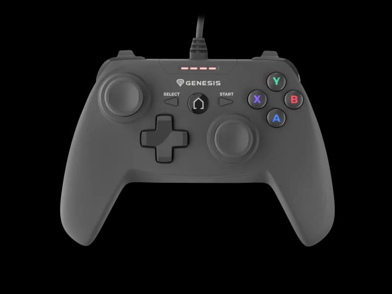 Controller cu fir Genesis Mangan P58, interfata USB, numar butoane 12, lungime cablu 180 cm, compatibilitate PC, PS3, negru