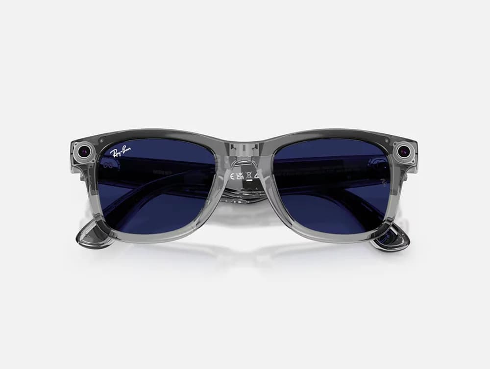 Ray-Ban Meta Wayfarer Gen 2 High Bridge FIT Transparent Grey Clear/Sapphire Transitions 50 — miniatură