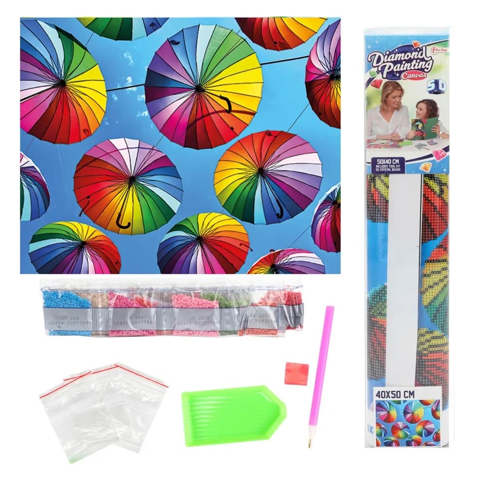 Set creatie cu diamante, 40x50 cm - Toi-Toys — miniatură