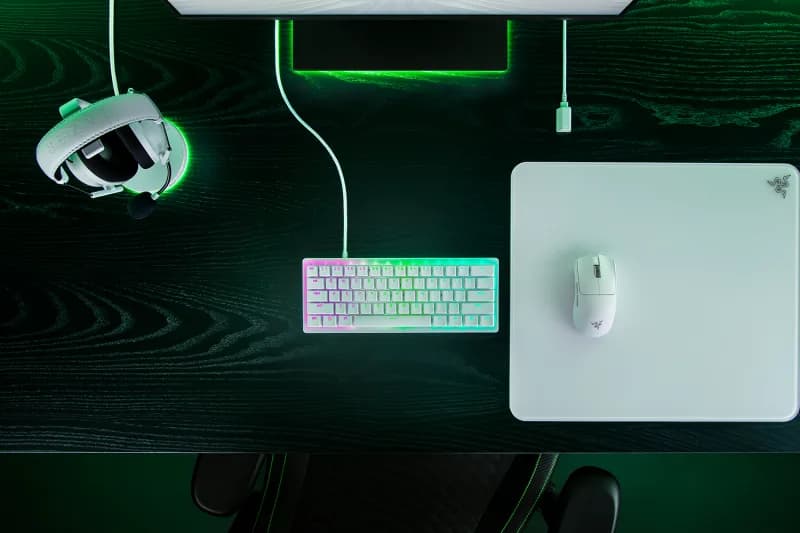 Tastatura Mecanica Gaming Razer Huntsman V3 Pro Tenkeyless, RGB, USB, Alb