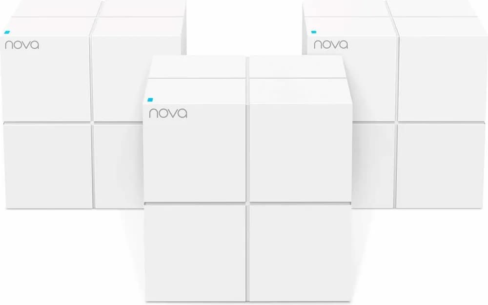 MESH TENDA Sistem wireless, AC1200. 1 x 10/100/1000Mbps WAN, 1 x 10/100/1000Mbps LAN on primary, dual-band AC1200Mbps (867+300), NOVA "MW6 3pack"
