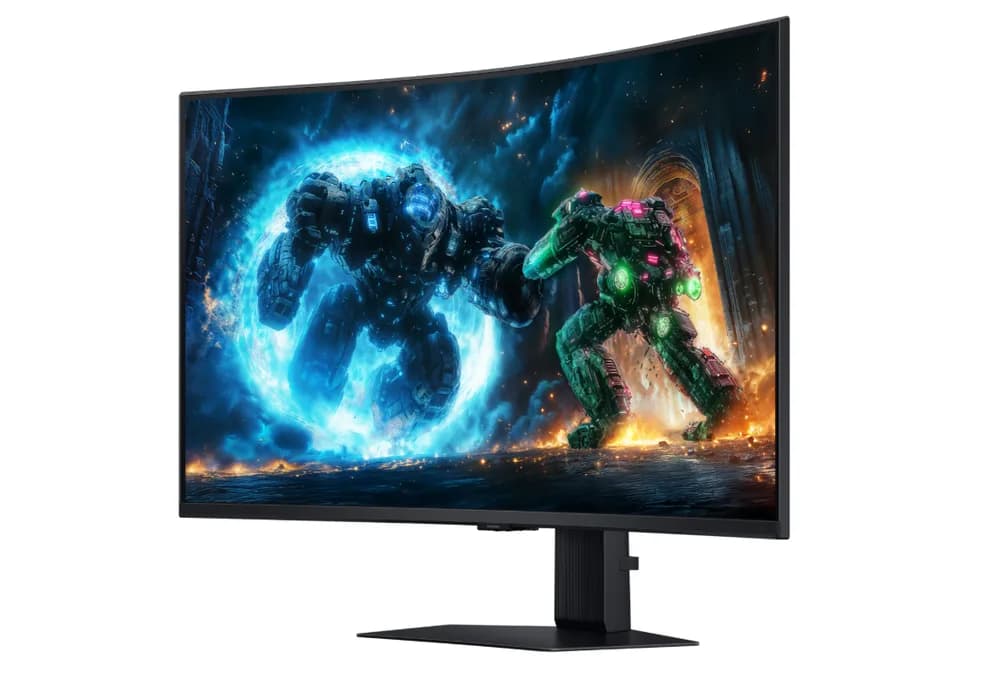 Monitor Samsung 37" LS37FG750EUXEN, Curvature: 1000R, Diagonal (inch): 37, Diagonal (cm): 93, Aspect ratio: 16:9, Panel: VA, Resolution: 3840x2160, Refresh Rate: 165Hz, Response time GtG: 1ms, Brightness (max): 350 cd/m², Contrast (static) : 3000:1, Viewing angle: 178/178, Color Gamut Type: DCI-P3 — miniatură