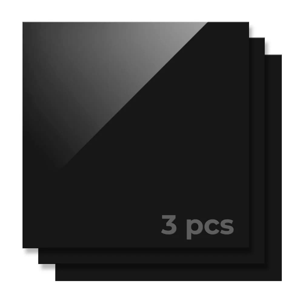 Material pentru gravare laser xTool 3 mm Black Acrylic Sheets (3-Pack) — miniatură