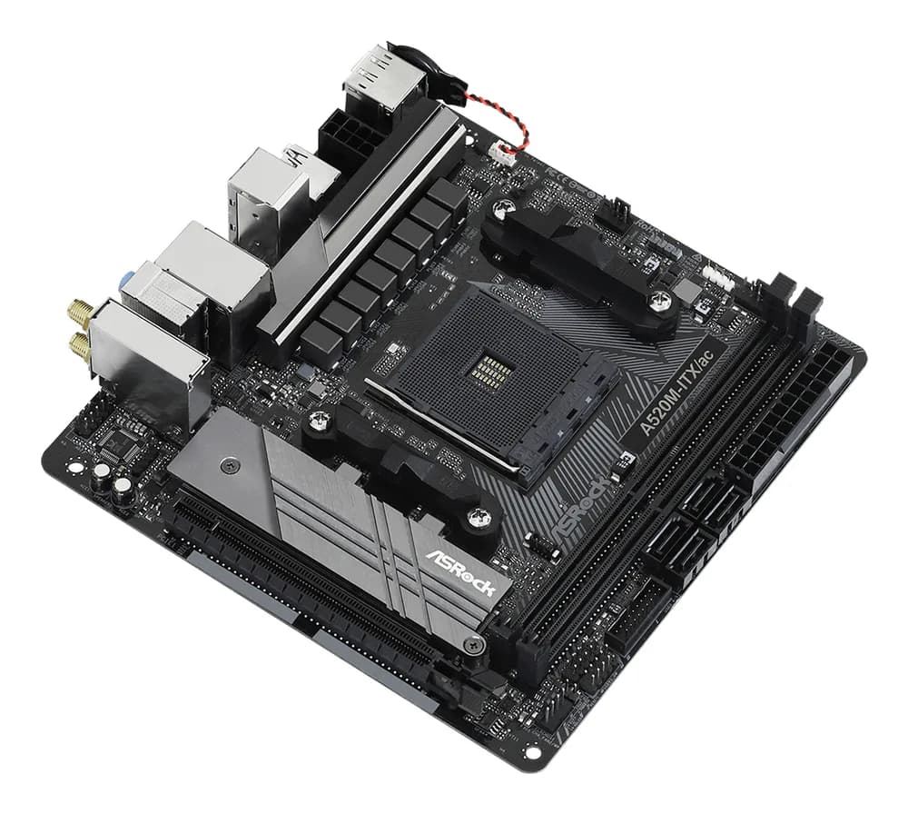 Placa de baza Asrock A520M-ITX/ac Socket AM4 micro ATX "A520M-ITX/AC" — miniatură