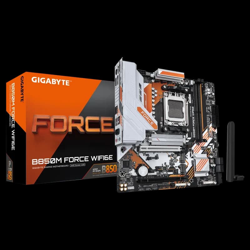 Placa de baza Gigabyte B850M FORCE WIFI6E, Socket AM5, DDR5, Micro-ATX