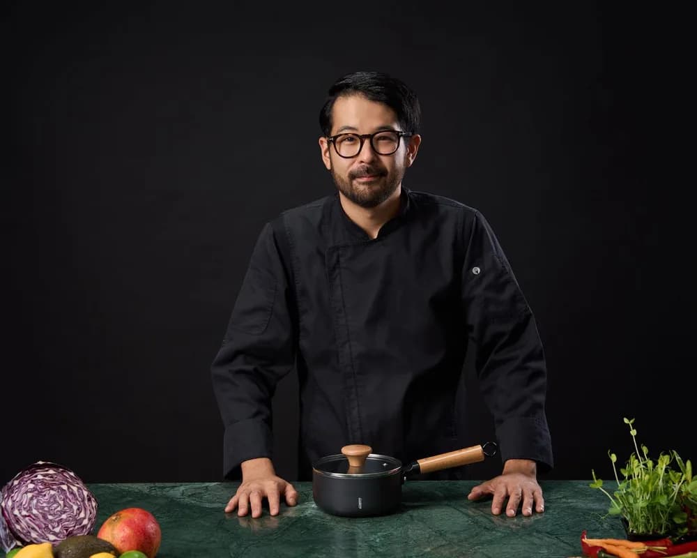 CASEROLA ALUMINIU + CAPAC 16X7.5CM, 1.4L, RIKITO WATANABE, SAMURAI GOURMET, COOKING BY HEINNER — miniatură