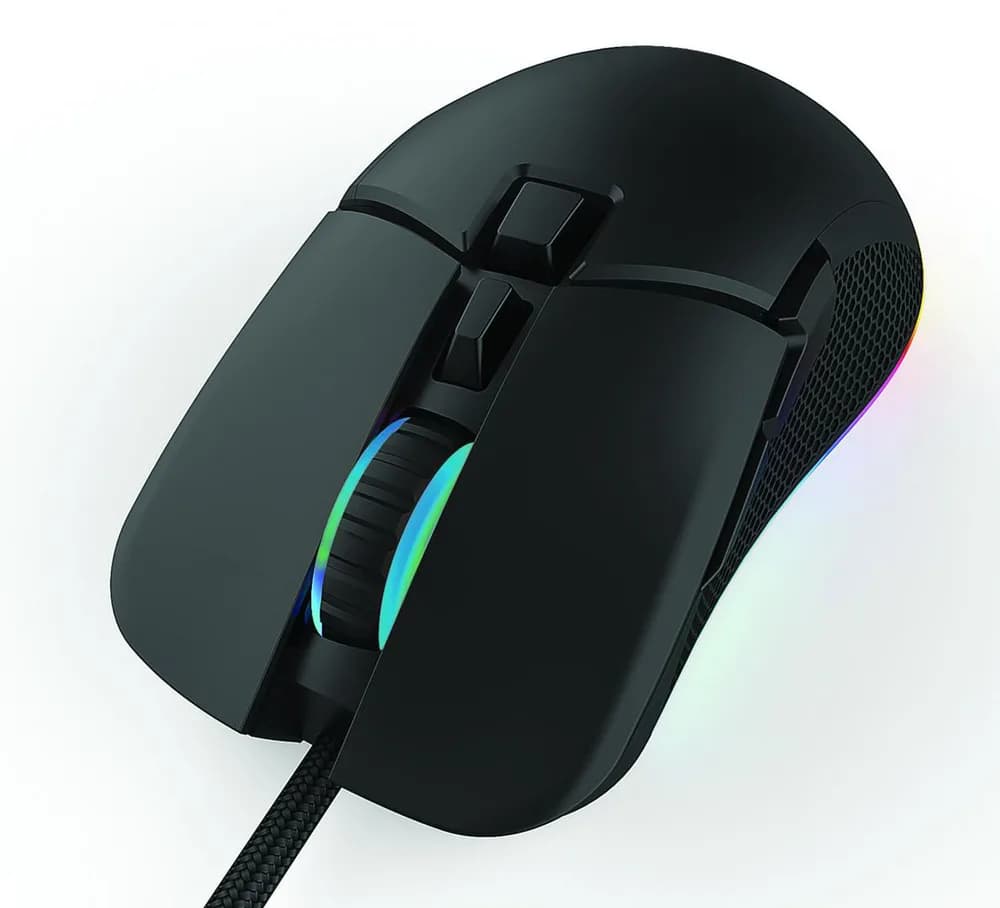 Kit Gaming Serioux Kayel 4 in 1, Tastatura de gaming, 104 taste, 19 taste Anti-ghosting, design slim, iluminare rainbow, structura metalica gri, taste negre + design cu palm rest, cablu USB 1.5M PVC, plug and play; Mouse gaming, senzor Sunplus 199, 800-6400 DPI, switch HUANO, pana la 20 milioane de — miniatură