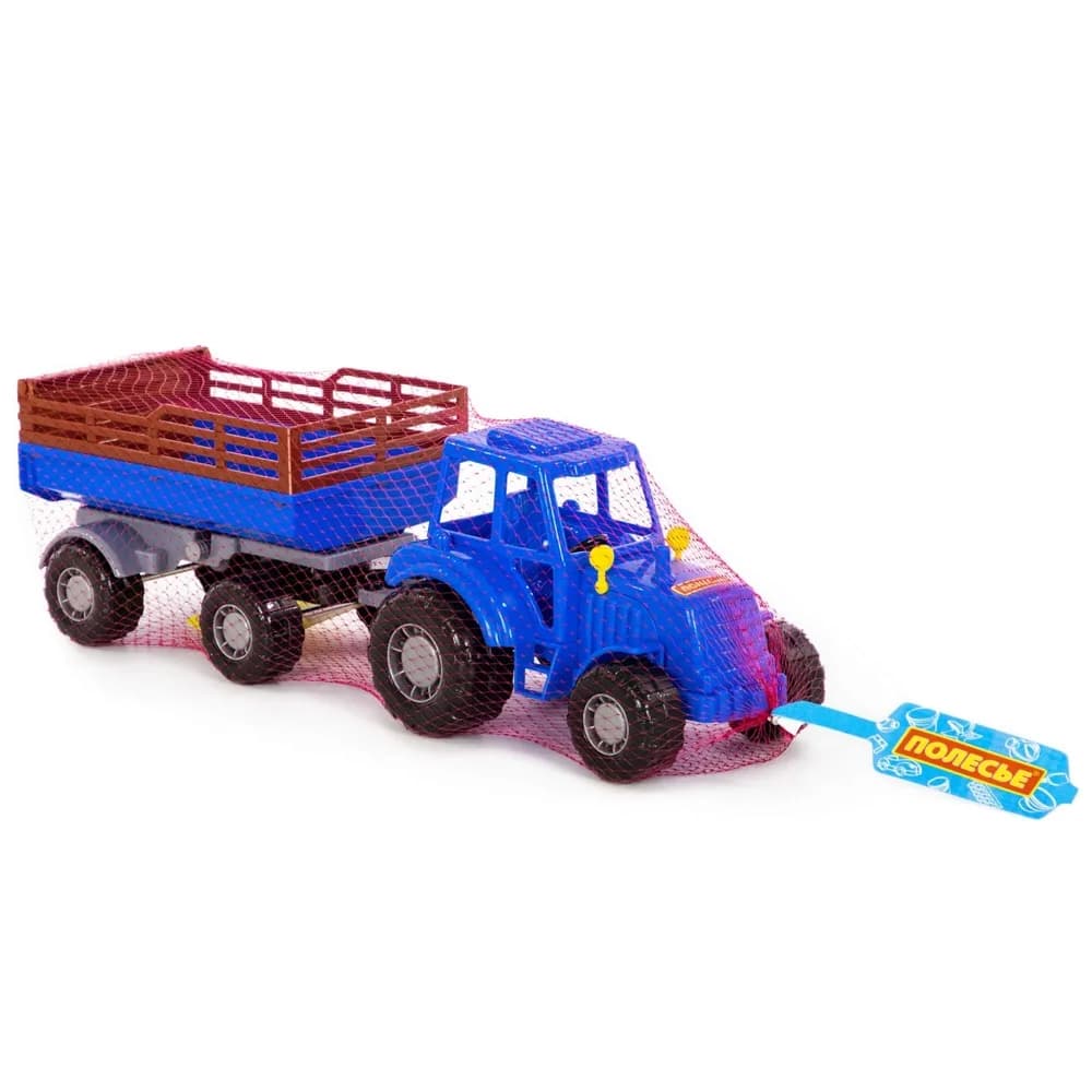 Tractor cu remorca, 43.8x13.4x13.5 cm, Polesie — miniatură