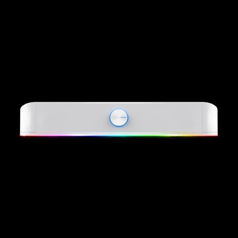 Soundbar Trust GXT 619W Thorne, putere maxima iesire 12W, freccventa raspuns 150 Hz - 20.000 Hz, impendata difuzor 4 Ohm, cu iluminare, alb
