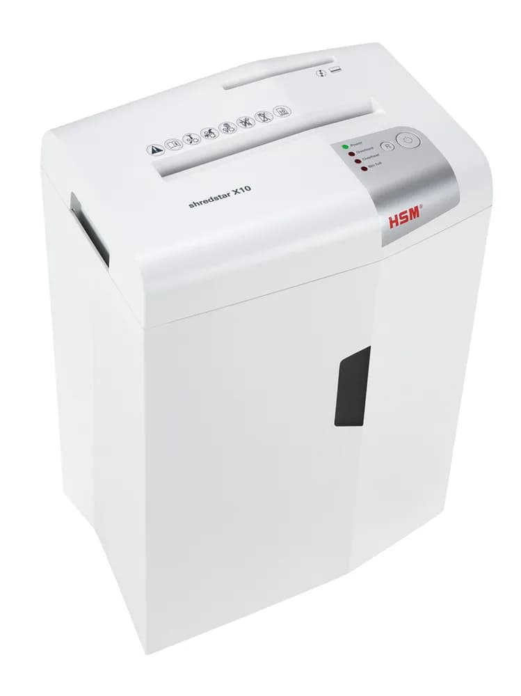 Distrugator documente manual HSM ShredStar X10, 10 coli, cross cut (4.5 x 30mm), securitate 4 "H-1045111" — miniatură