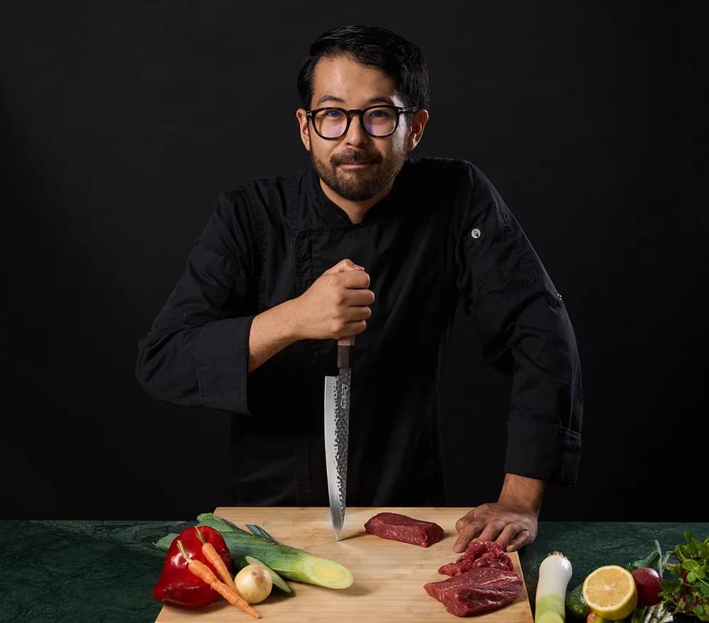 CUTIT SASHIMI 24 CM, RIKITO WATANABE, SAMURAI GOURMET, COOKING BY HEINNER — miniatură