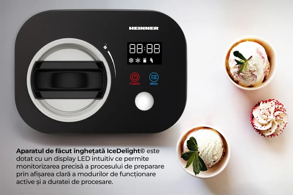 Aparat de făcut înghețată HEINNER IceDelight HICM-DW14BK — miniatură