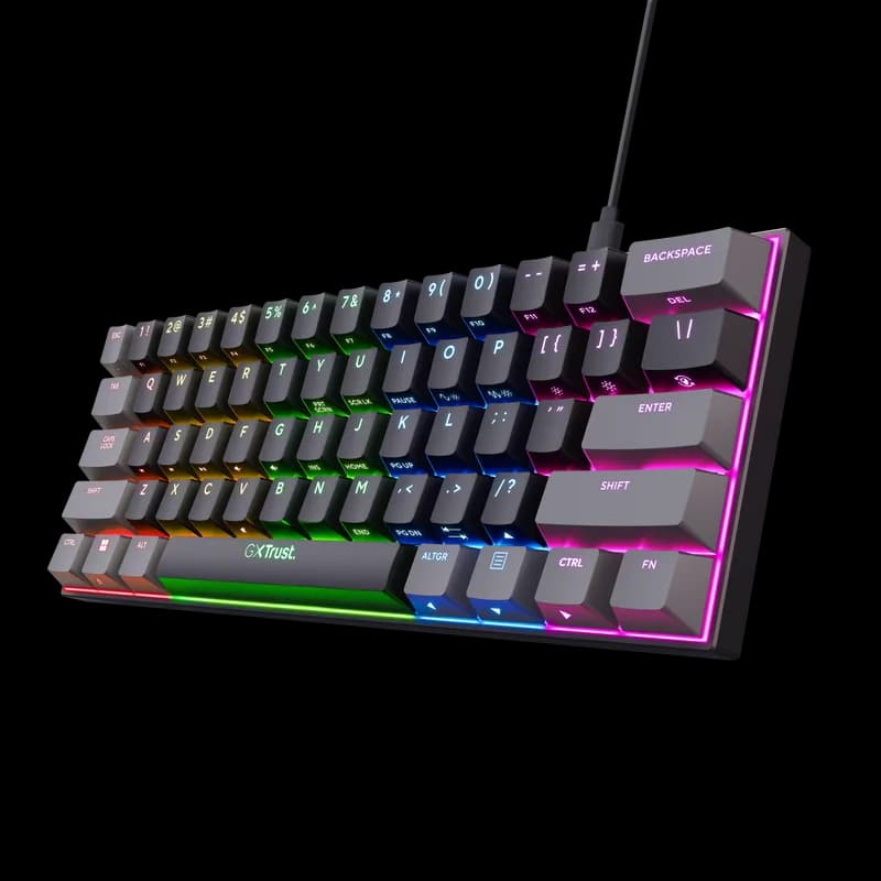 Tastatura Mecanica Gaming Trust GXT 867 Acira, USB, negru