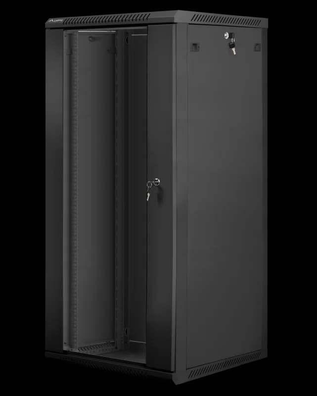 Dulap rack 19" perete 27U / 600x600 (flat pack) negru V2