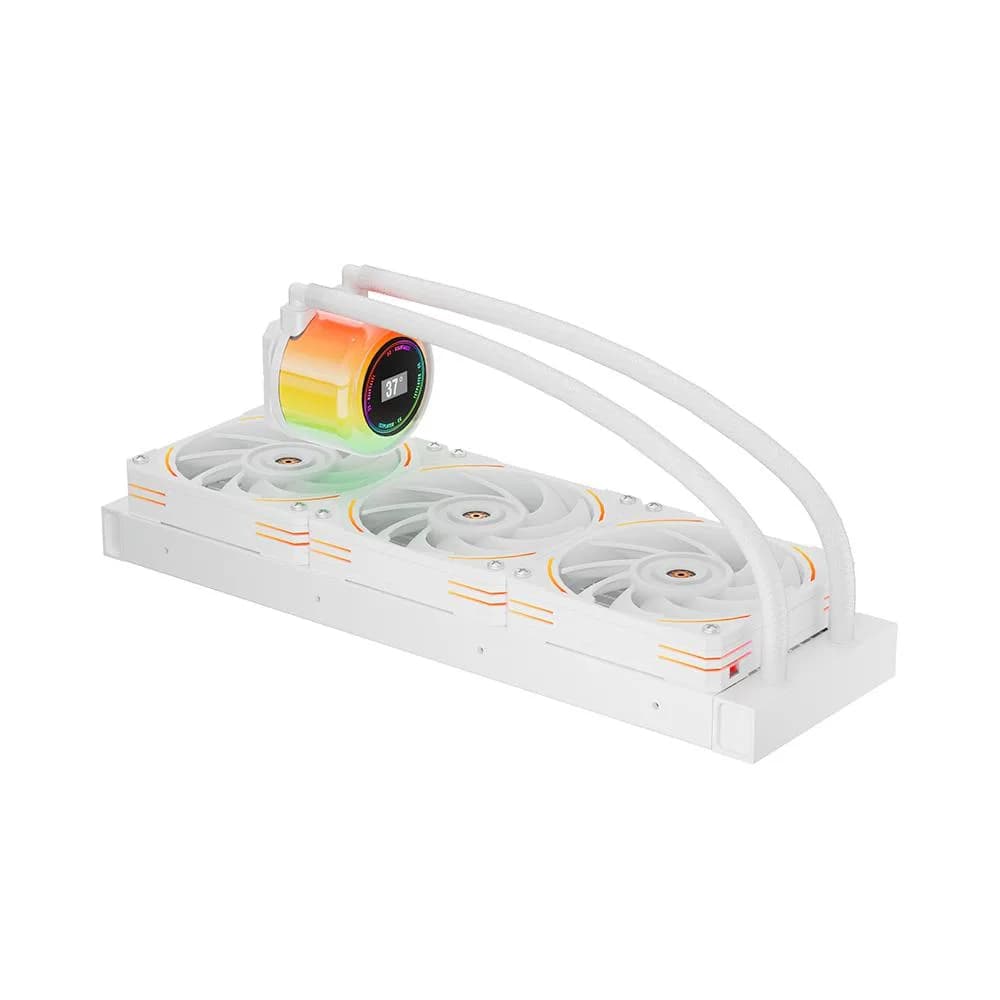 Cooler Procesor 1stPlayer CC-360-WH, Lichid, 12 cm, 3 ventilatoare, aRGB — miniatură