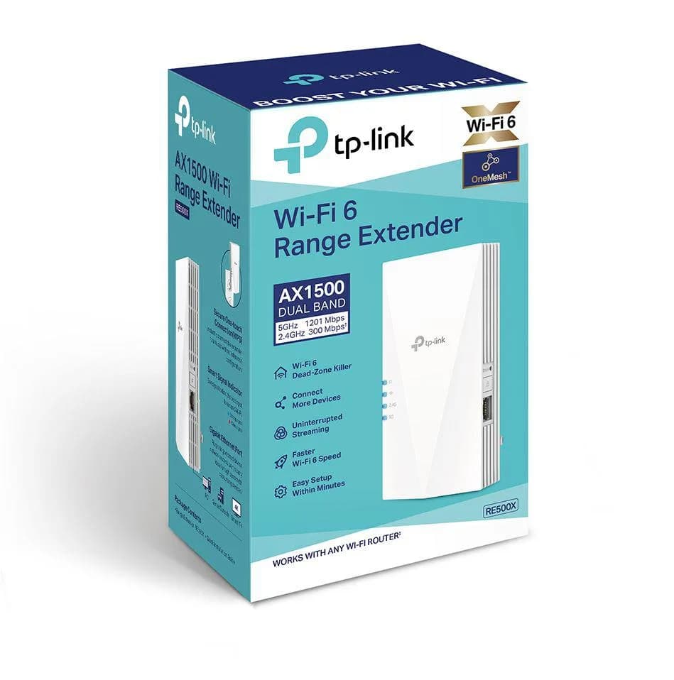 Range Extender TP-LINK RE500X, Gigabit, Dual-band, WI-FI — miniatură