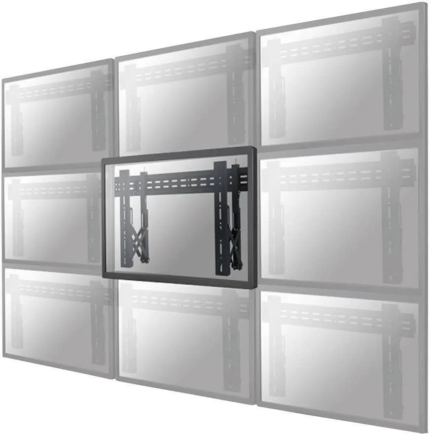 Suport perete Videowall individual pull-out Neomounts by Newstar, 32"-75", VESA 200x200~600x400, max load 50kg, profil 56-215mm, rotate +/-3°, micro-adjustment, lockable (lock not included), unul per monitor