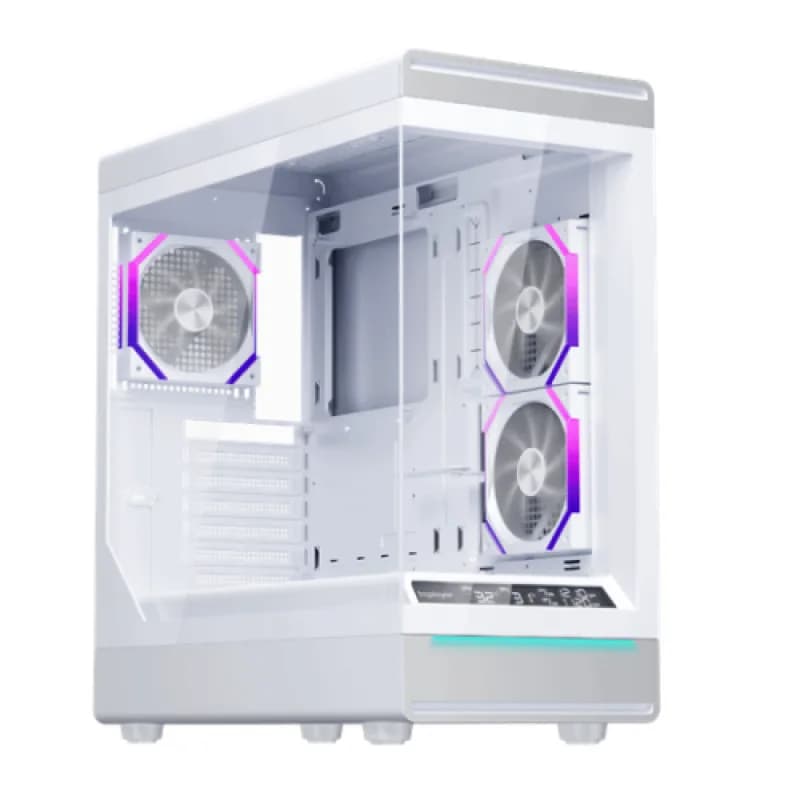 Carcasa 1STPLAYER WD8-WH, RGB, Mid Tower, White