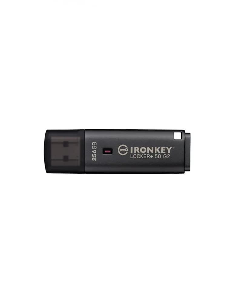 Memorie USB Kingston IronKey Locker+ 50 G2 256 GB, USB Type-A, Negru