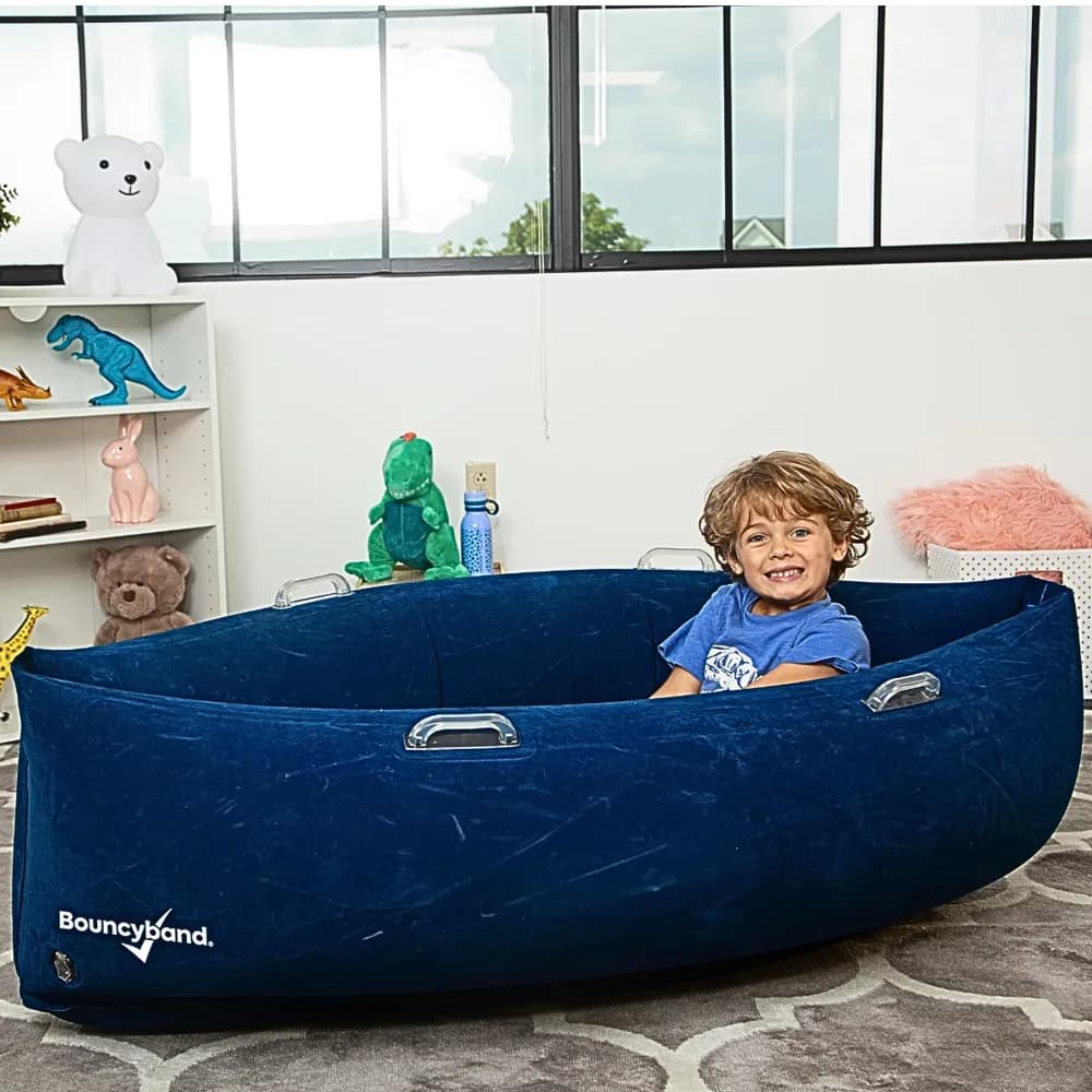 Peapod Îmbrățișare Confortabil Senzorial 1,5m/Albastru – de la Bouncyband — miniatură