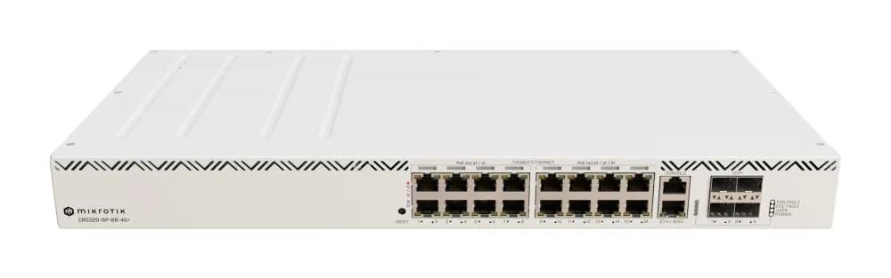 NET SWITCH 18PORT 1000M 4SFP+/CRS320-8P-8B-4S+RM MIKROTIK "CRS320-8P-8B-4S+RM"