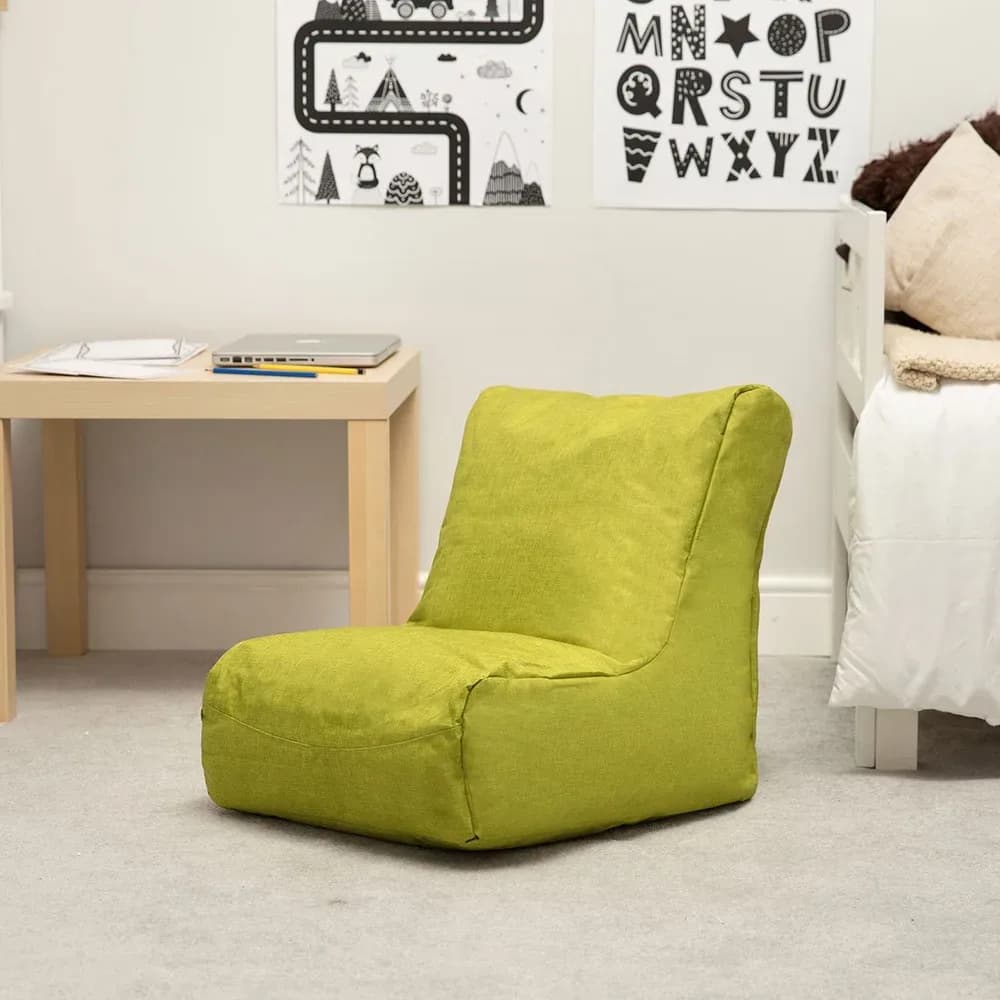 Fotoliu puf pentru creșă, verde lime — miniatură