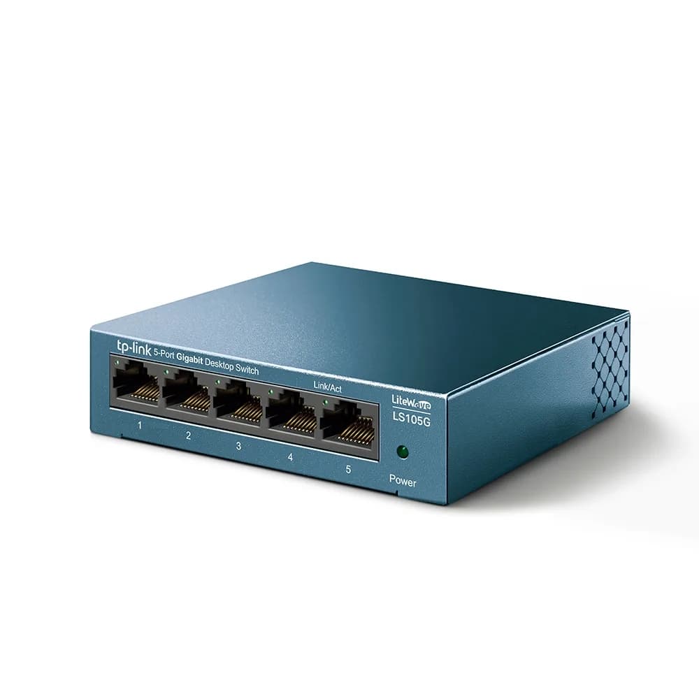 SWITCH TP-LINK 5 porturi Gigabit LiteWave carcasa metalica "LS105G" — miniatură