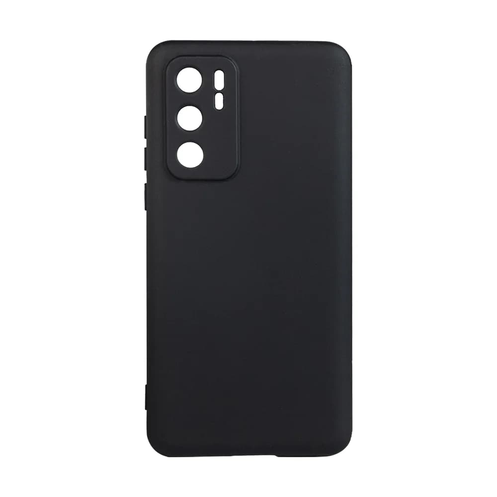 Husa Huawei telefon P 40, negru, tip back cover, material flexibil silicon + interior cu microfibra, "SPPC-HU-P-40-SLK" — miniatură