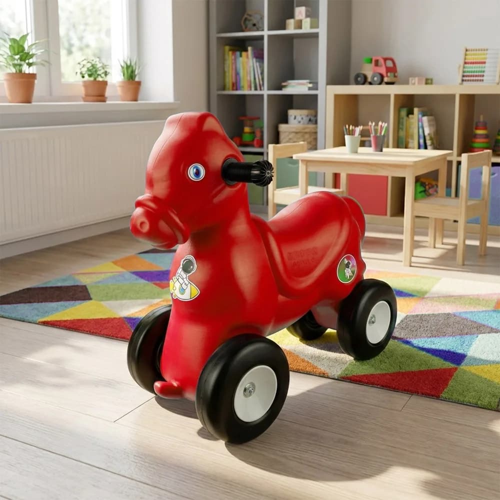Calut cu roti, rosu - ROBENTOYS — miniatură