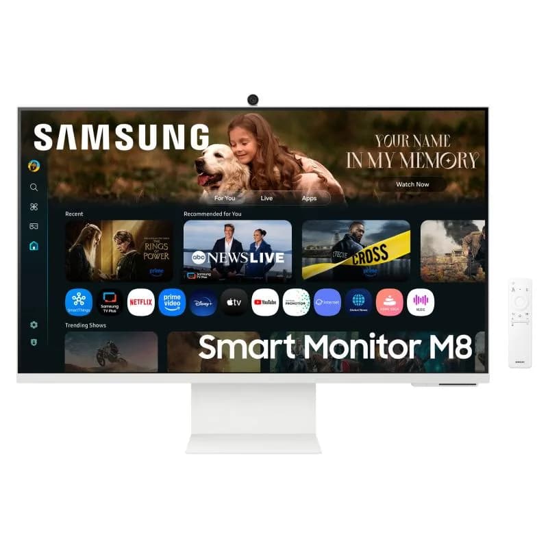 Monitor Samsung 32" LS32FM801UUXDU, Diagonal (inch): 32, Diagonal (cm): 81, Aspect ratio: 16:9, Panel: VA, Resolution: 3840x2160, Refresh Rate: 60Hz, Response time GtG: 4ms, Brightness (max): 400 cd/m², Contrast (static) : 3000:1, Viewing angle: 178/178, Color Gamut Type: sRGB, Color Gamut Coverage