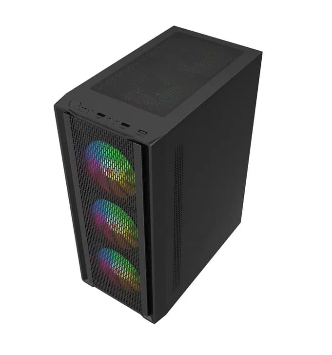 Carcasa PRO GAMING DUNE, RGB, Mid Tower, Black — miniatură