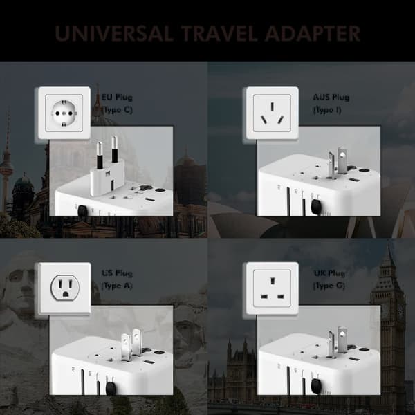 ALIMENTATOR retea 220V LOGILINK, universal, 1 x USB-C, 2 x USB-A, maxim 12V/1.67A, PD 20W, suport OCP/OVP/OHP/SCP, compatibil EU/AUS/US/UK, alb, "PA0356" — miniatură