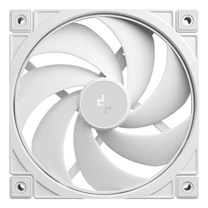 Ventilator DeepCool "FD12 WH V2", 120mm, 500 - 2500 RPM, hydro bearing, 79 cfm, 4-Pin PWM, alb, "R-FD12V2-WHNPN1-G" — miniatură