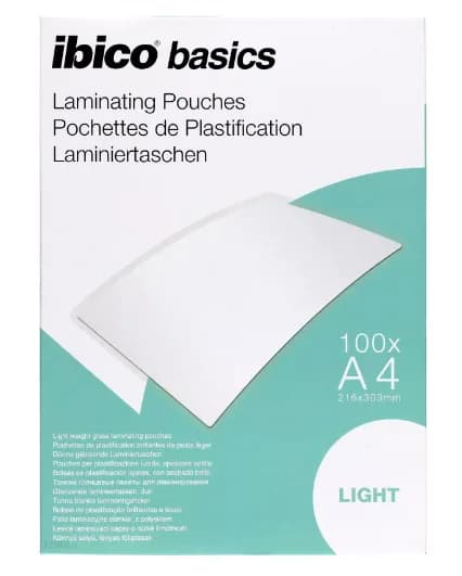 Folie IBICO Light pentru laminare la cald, A4, 75 mic., 100buc/set, "627308"