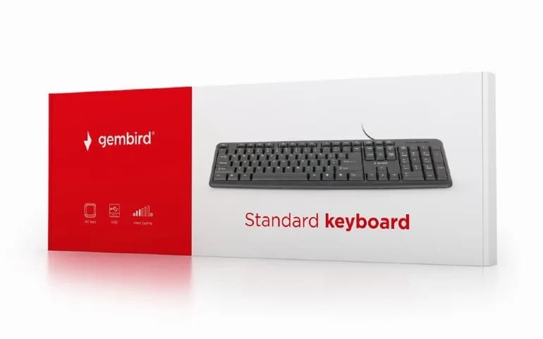 TASTATURA GEMBIRD USB, 104 taste, black, "KB-U-103" 45503580 — miniatură