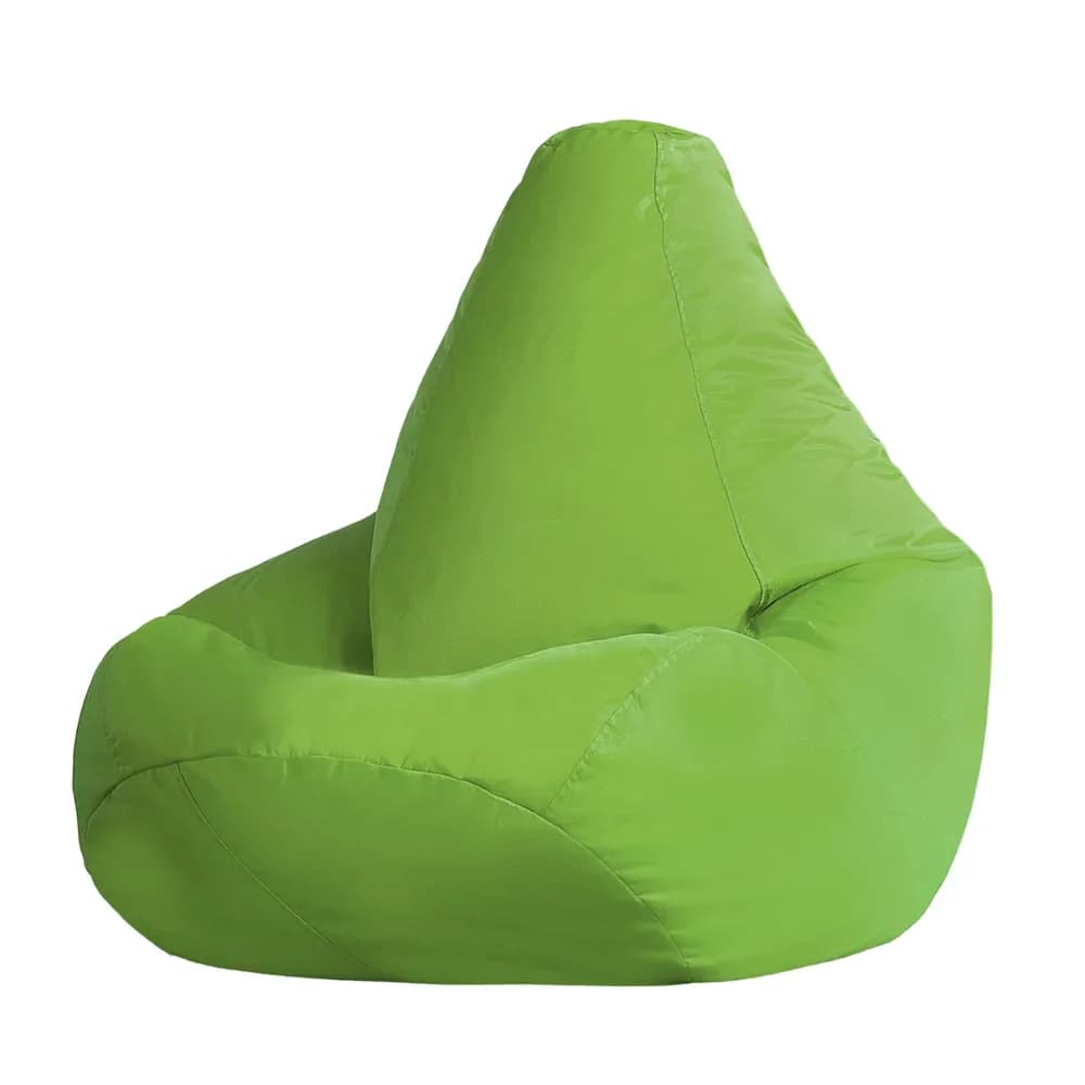 Fotoliu Puf Mare Rabatabil în Formă de Pară pentru Adulți și Copii – Verde 73cm — miniatură