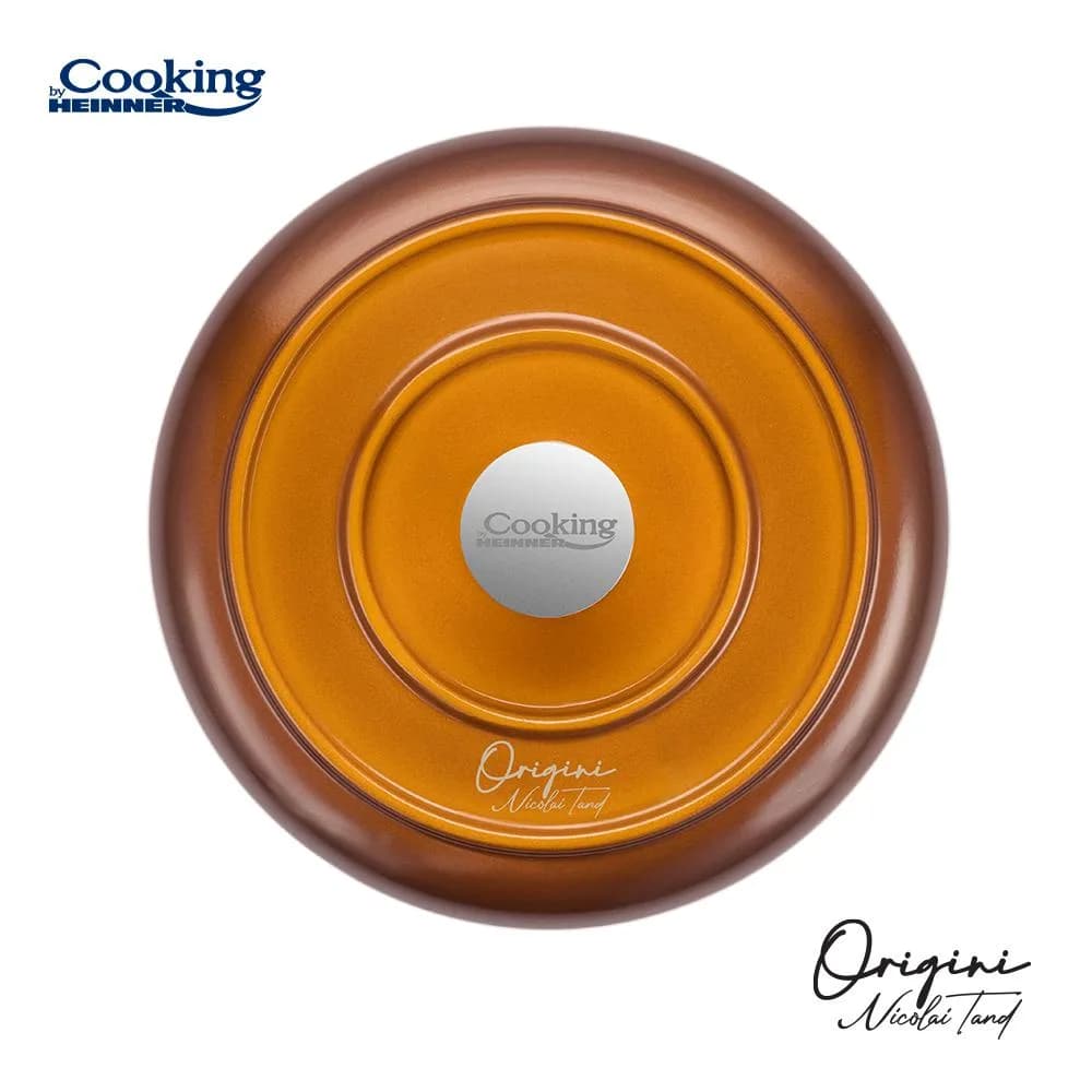 CASEROLA ALUMINIU TURNAT + CAPAC 18x8.5 CM, 1.8 L, NICOLAI TAND, ORIGINI, COOKING BY HEINNER — miniatură