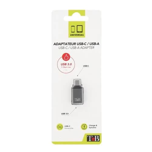 TNB USB-C/USB OTG ADAPTER IN GREY "ADATCSG"
